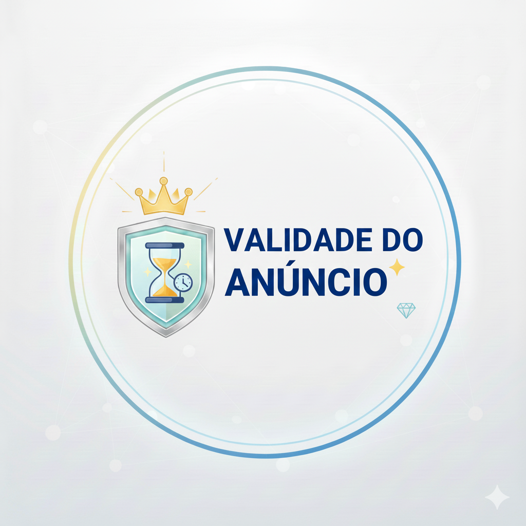 Logo com texto validade do anúncio